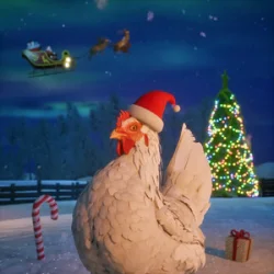 Мұқаба J.Geco - Christmas Chicken (Merry Chickmas)