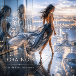 Мұқаба LORA NOIR - Она бежала по стеклу / She Ran Across the Glass