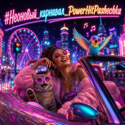 Мұқаба PowerHitPashechka - Неоновый карнавал